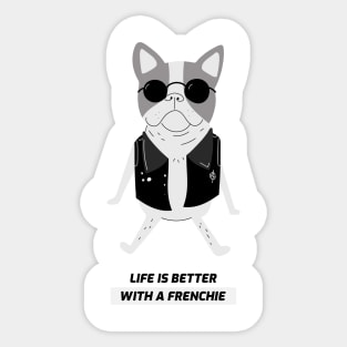 Life is Better with a Frenchie Sticker